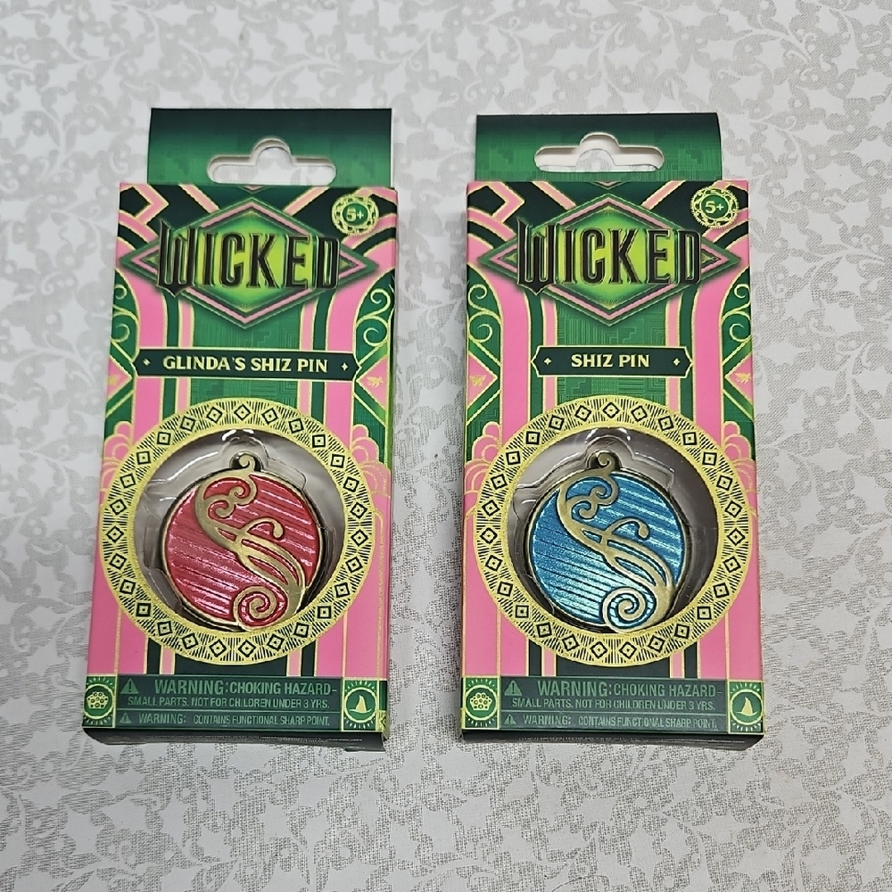 Wicked Shiz Pin Set Elphaba Glinda
